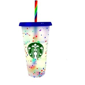 Starbucks Color Changing Confetti Cup Tumbler 24 OZ NEW Original Summer
